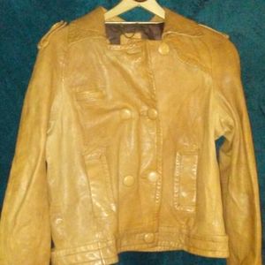 Banana Republic Carmel Leather Jacket